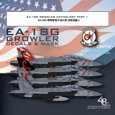 1/48 EA-18G Growler Decal Anthology Part 1 for Meng Kit