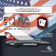 1/48 USAF F-16A 21st FS Commander's Aircraft 2020 for Kinetic #K48100 Kit