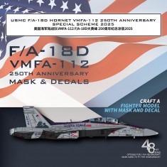 1/48 USMC F/A-18D VMFA-112 250th Anniversary 2025 for Hasegawa #07545 Kit