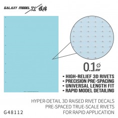 1/48 0.1mm Hyper-Detail 3D Raised Rivet Decals
