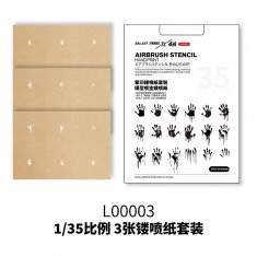 1/35 Airbrush Stencil Handprint