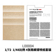 1/72-1/48 Airbrush Stencil Raindrop Pattern (4 Sheets)