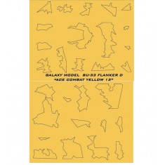 1/72 Sukhoi Su-33 Paint Masking Sheet for Hasegawa kits