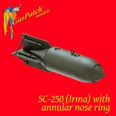 1/72 WWII German Bombs - SC 250 Irma with Annular Nose Ring (4pcs)