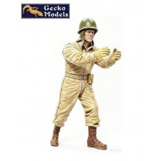1/16 WWII US Tank Crewman Firing M2 Machine Gun