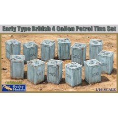 1/16 British 4 Gallon Petrol Tin set (Early Type)