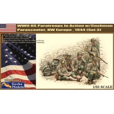 1/35 US Paratroops In Action w/M53. (Set 3)