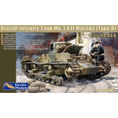 1/35 British Infantry Tank Mk. I A11 Matilda (Type B) with 2 Crews