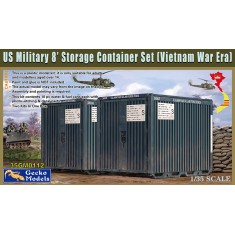 1/35 Vietnam War US Military 8' Storage Container Set