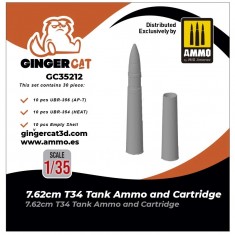 1/35 T-34 76.2mm Tank Ammunition and Cartridges (30pcs)
