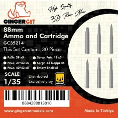 1/35 88mm Ammunition and Cartridges (30pcs)
