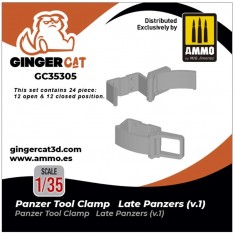 1/35 Late Panzer Tool Clamps Version 1 (24pcs)