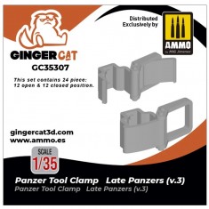 1/35 Late Panzer Tool Clamps Version 3 (24pcs)
