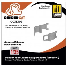 1/35 Early Panzer Small Tool Clamps Version 1 (24pcs)