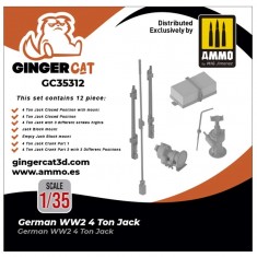 1/35 WWII German 4-Ton Jacks (12pcs)