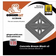 1/35 Concrete Breeze Blocks Version 3 (40pcs)