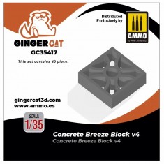 1/35 Concrete Breeze Blocks Version 4 (40pcs)