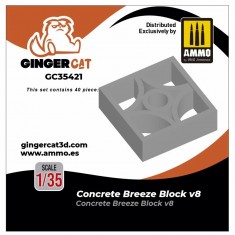 1/35 Concrete Breeze Blocks Version 8 (40pcs)