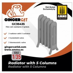 1/35 Radiator with 5 Columns (3pcs)