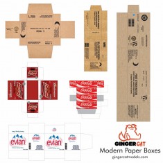 1/72 Modern Boxes (Laser-Cut Paper)