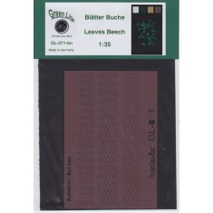 1/35 Beech Leaves - Dark Brown (208pcs)