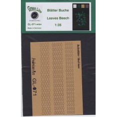 1/35 Beech Leaves - Medium Brown (208pcs)