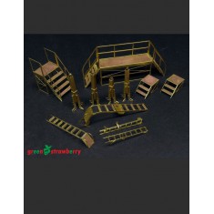 Hangar Equipment Vol. I - 1/72 Ladders and Service Sidewalks Ramp in Detail