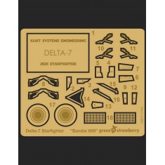 1/144 Delta-7 Jedi Starfighter Detail Set for Bandail kit #009