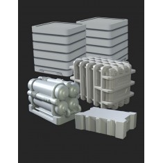 1/72 Hangar Eqipment Vol.IV Resin Boxes II [Star Wars] 