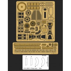 1/350 IKS AMAR K'tinga class Klingon Ship Detail Set for Polar Lights [STAR TREK 1979]