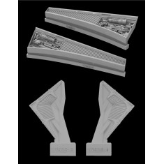 1/350 Kronos one (Qo'noS) - Hydrogen Ram Intake Corection set for Polar Lights kit