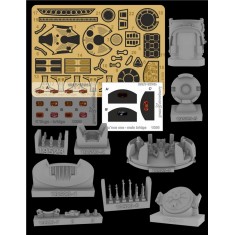 1/350 Kronos one (Qo'noS) - Main Bridge Resin and Photo-etch Detail set for Polar Lights kit