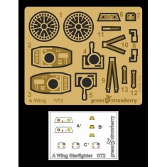 1/72 RZ 1 A-Wing Starfighter Junior Basic Detail set for Bandai kits