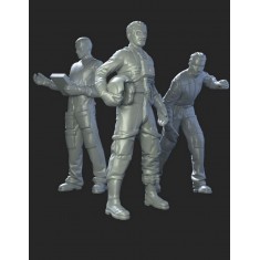 1/72 Hangar Crew Vol.I Mechanics (2 figures) & X-Wing Pilot [Star Wars Trilogy]