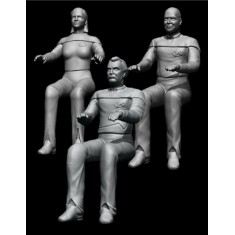 1/72 Star Trek TNG Danube-class Cockpit Crews (3 resin figures)