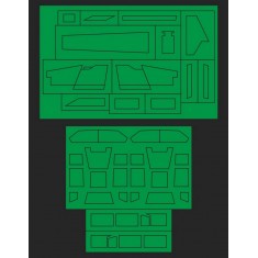 1/48 Snowspeeder Canopy & Suface Panels Paint Masking for Bandai kits [Star Wars]
