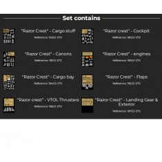 1/72 "Razor Crest" Detail Set for AMT kit [Fruit PACK] [STAR WARS - Mandalorian]