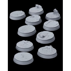 Wargaming - Resin Zombie Graveyard Bases 25mm (10pcs) 