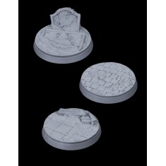 Wargaming - Resin Zombie Graveyard Bases 40mm (3pcs)