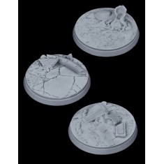 Wargaming - Resin Zombie Graveyard Bases 50mm (3pcs)
