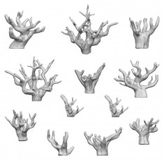 1/48-1/35 Resin Dry Bushes for Dioramas (3D Printed)
