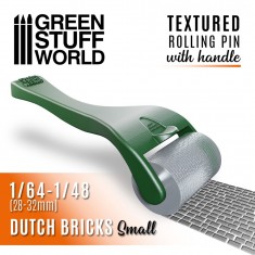 Rolling Pin with Handle - Dutch Bricks Small for Modelling Clay