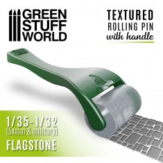 Rolling Pin with Handle - Flagstone for Modelling Clay