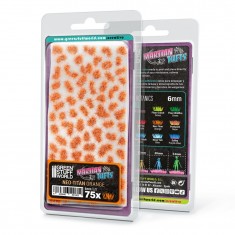 Self-Adhesive Martian Fluor Tufts - Neo-Titan Orange for Diorama Scenery