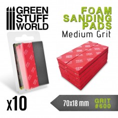 Flexible EVA Foam Sanding Pads 600 Grit (70x18mm)