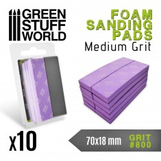 Flexible EVA Foam Sanding Pads 800 Grit (70x18mm)