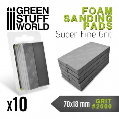 Flexible EVA Foam Sanding Pads 2000 Grit (70x18mm)