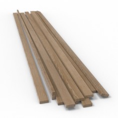 Beechwood Flat Profile - 6x250mm for Model Making