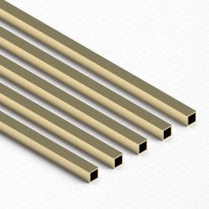 Square Brass Tubes 3mm (5pcs)
