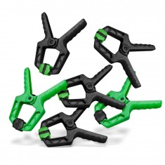 Mini Hobby Clamps with Non-Slip Tips for Gluing and Painting (6pcs, 65mm)